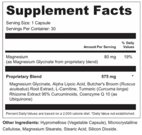 NervoLyn Ingredients Supplement Facts