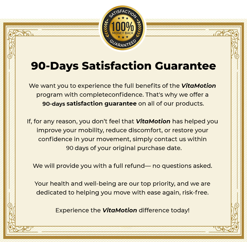 VitaMotion Guarantee