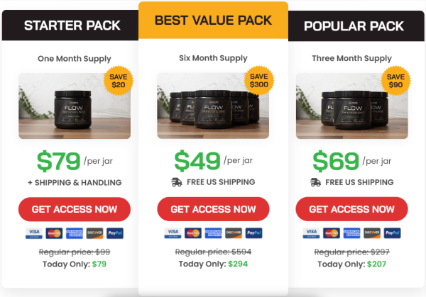 Flow Men's Vitality Blend Price