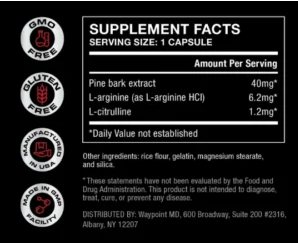 Nitric Drive Ingredients